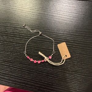Handmade Hexa Gemstone Adjustable Bracelet